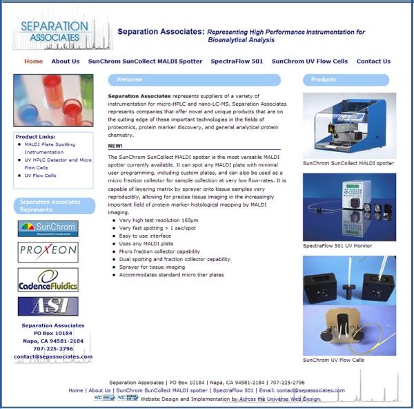 Separation Associates  website image 