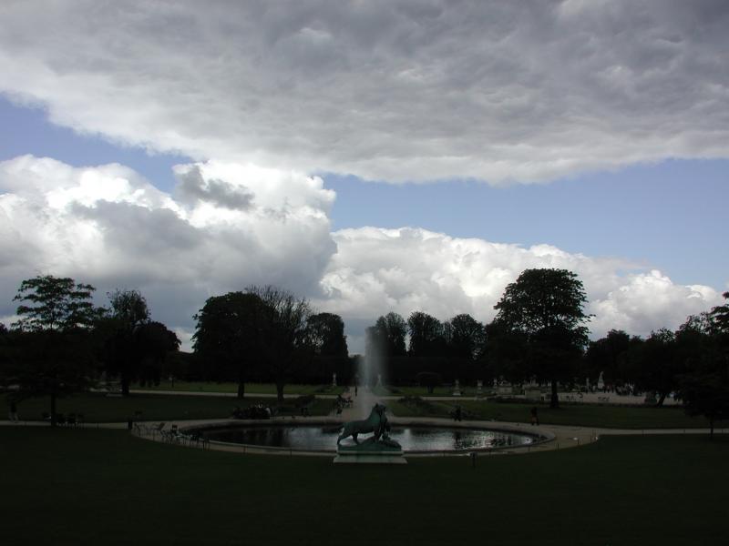 Storm Clouds Over Tuileries Paris 2003 	