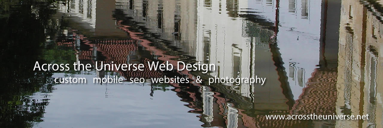 Across the Universe Web Design header