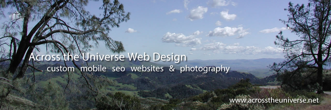Across the Universe Web Design header